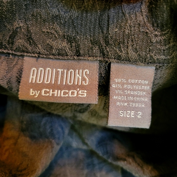 Chico's Jacket/TexturedFabric/ Button Front - Picture 3 of 5